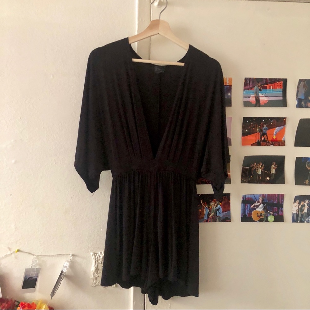 Topshop Black Romper
